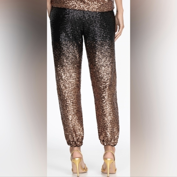 Johnny Was NWT Black and Copper Sequin Pants - Picture 6 of 16